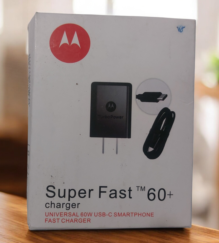 Cargador Motorola Carga Super Rapida 60W Tipo C